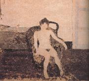 Edouard Vuillard In the armchair naked female oil painting on canvas